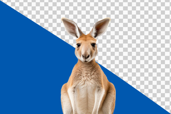 Kangaroo on transparent background PNG image 