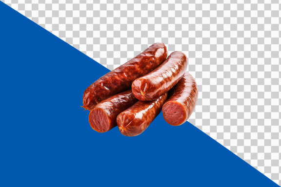 Sausage on transparent background PNG image
