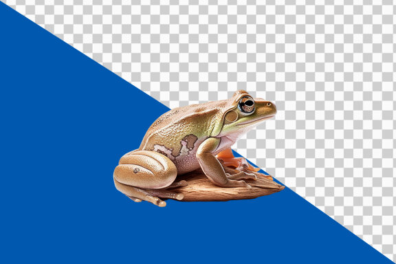Frog on transparent background PNG image 