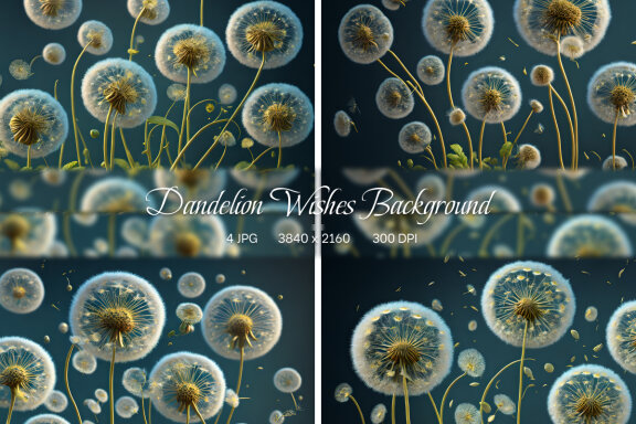 Dandelion Wishes Background