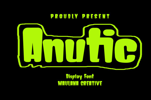 Anutic Display Font