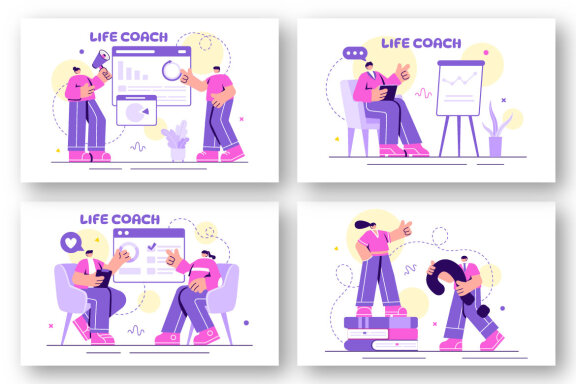 18 Life Coach Illustration