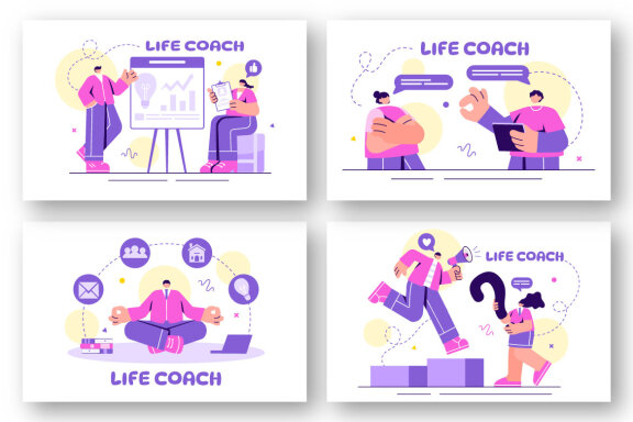 18 Life Coach Illustration
