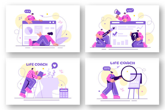 18 Life Coach Illustration