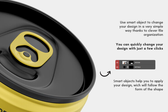 Energy Drink Mockup Set