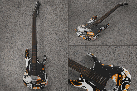 Electric Guitar Mockup Set