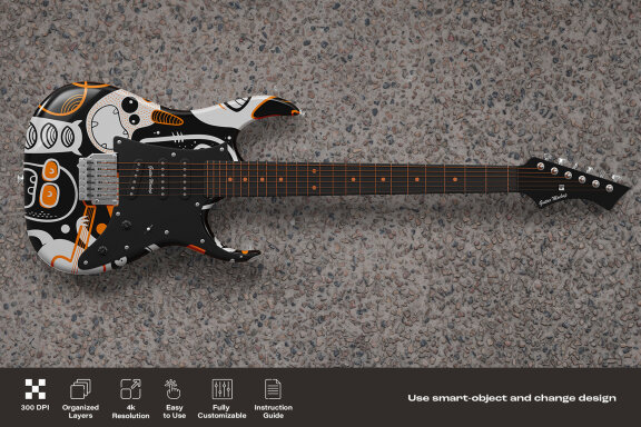 Electric Guitar Mockup Set