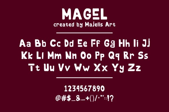 MAGEL font 