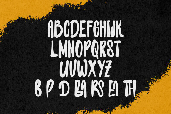 Thibars Handmade Display Font