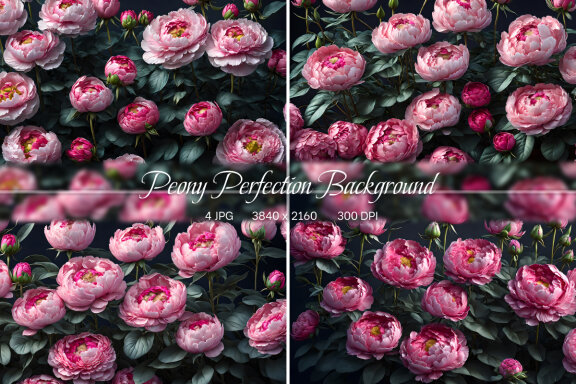Peony Perfection Background