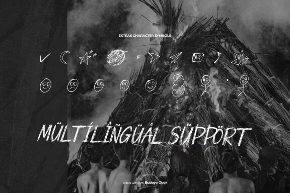 Budoyo Obor | Scribbles Font