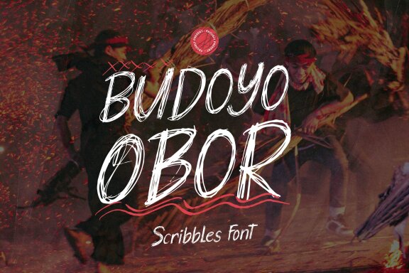Budoyo Obor | Scribbles Font