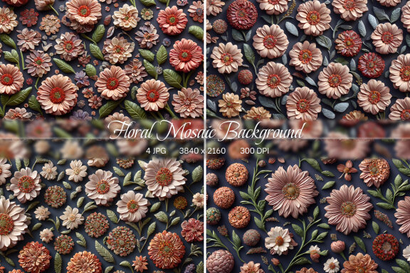 Floral Mosaic Background