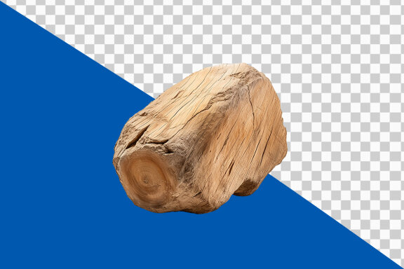 Wood piece on transparent background PNG image