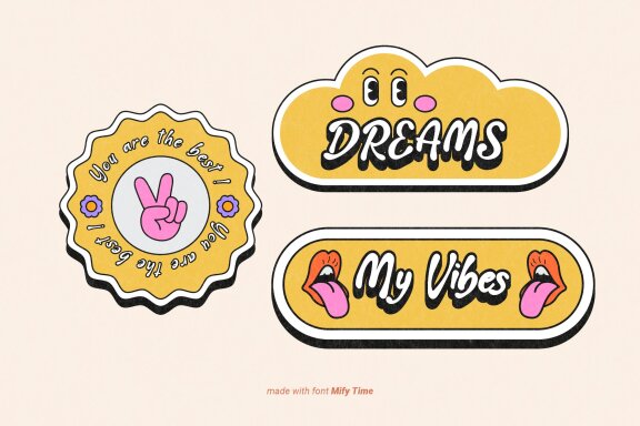 Mify Time | Handwritten Bubbly Font