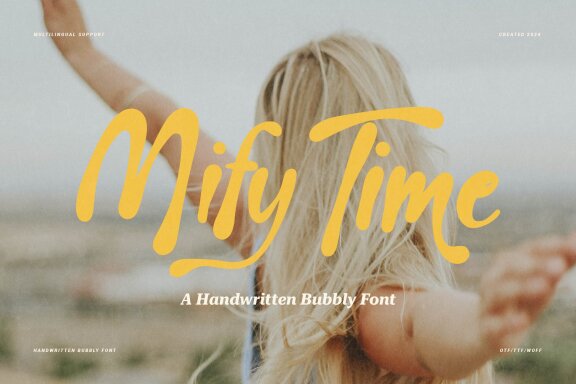 Mify Time | Handwritten Bubbly Font