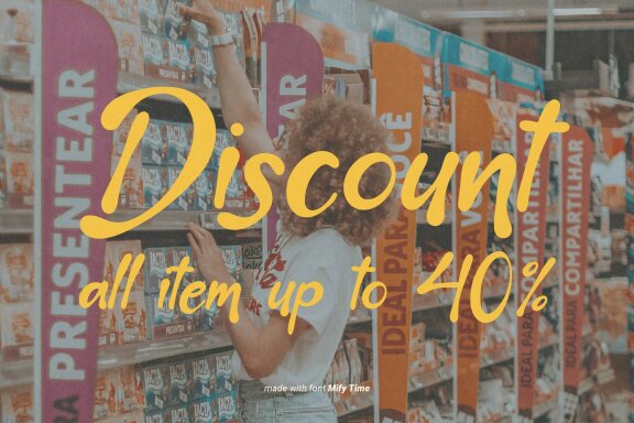 Mify Time | Handwritten Bubbly Font