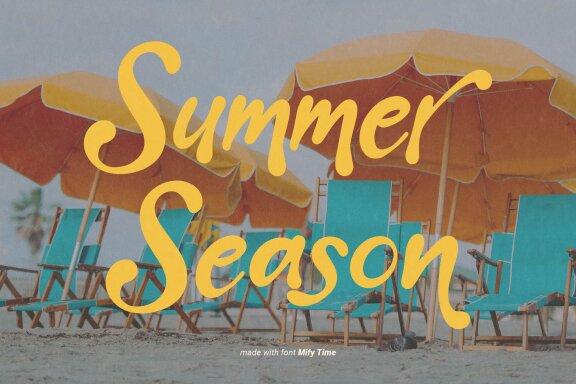 Mify Time | Handwritten Bubbly Font