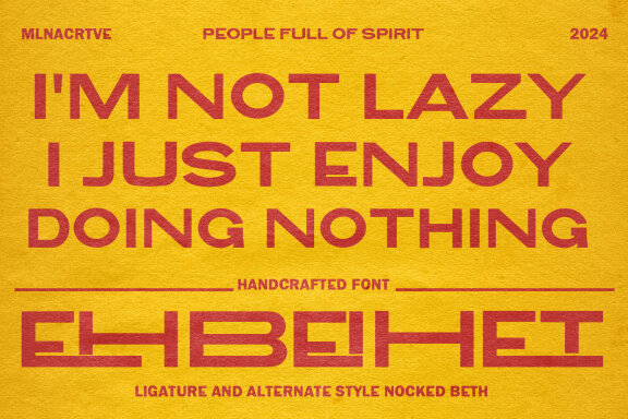 Nocked Beth Minimal FREE Font