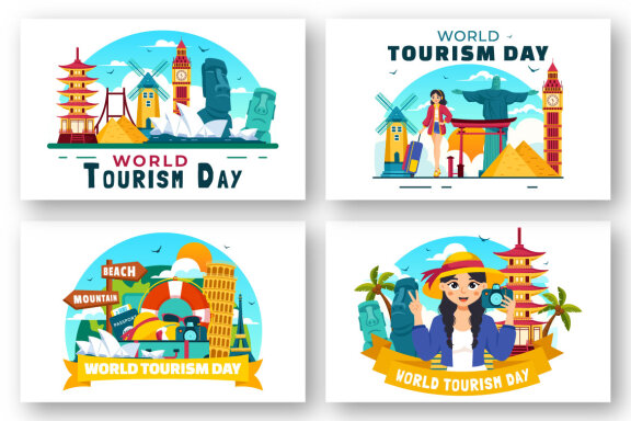 12 World Tourism Day Illustration