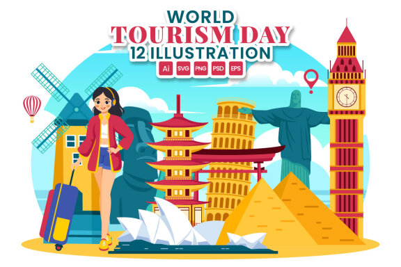 12 World Tourism Day Illustration