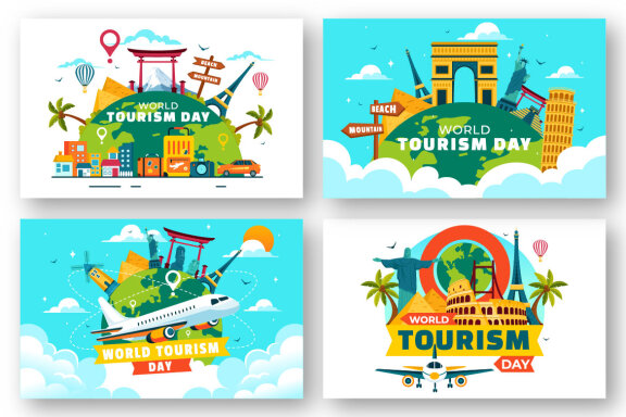 12 World Tourism Day Illustration