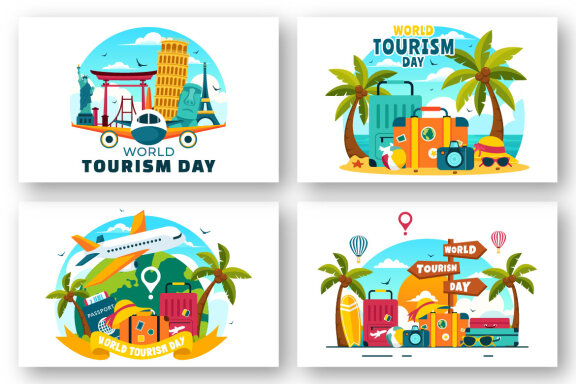 12 World Tourism Day Illustration