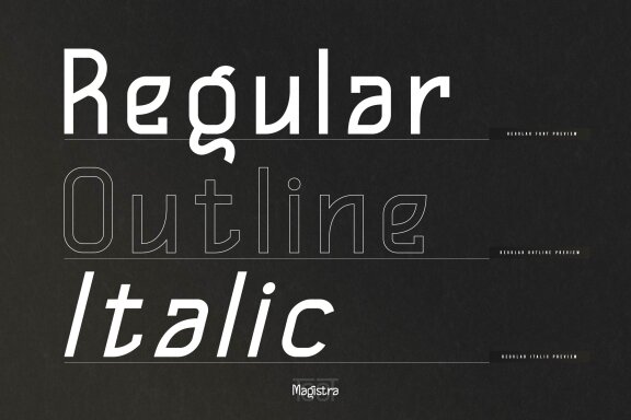 Toot Magistra | Future Ligature Font