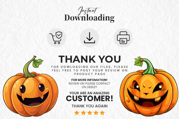 Halloween Pumpkin Sublimation PNG Bundle