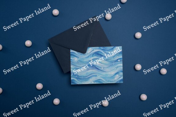 Pack Of 6 Digital Papers - Summer Vibes Beach In Watercolor