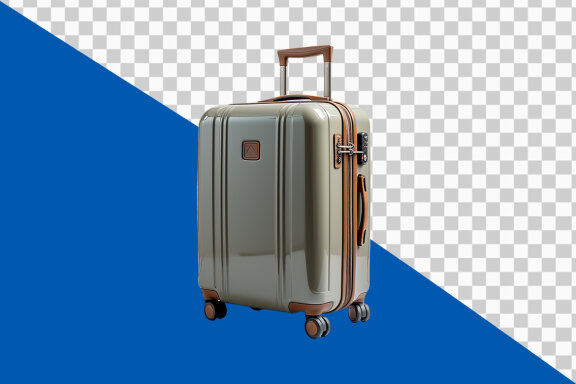 Travel suitcase isolated on transparent background PNG image