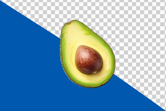 Avocado on transparent background PNG image