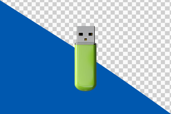 USB flash drive on transparent background PNG image