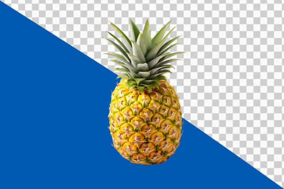 Pineapple on transparent background PNG image