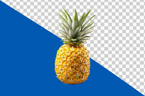 Pineapple on transparent background PNG image
