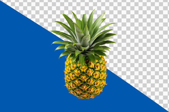 Pineapple on transparent background PNG image