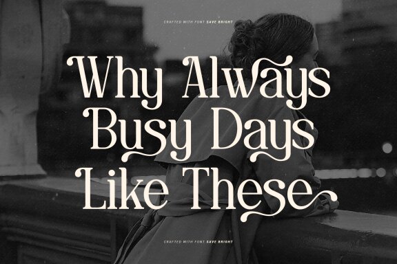 Save Bright | Classy Serif Font