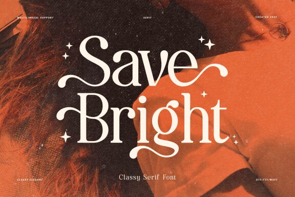 Save Bright | Classy Serif Font