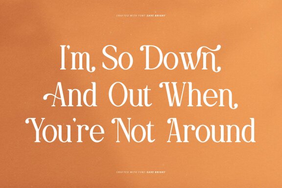 Save Bright | Classy Serif Font