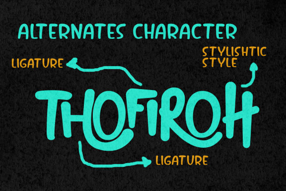 Thofiron Handmade Brush Display Font