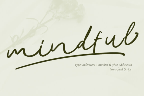 Greenfield Handwritten Script