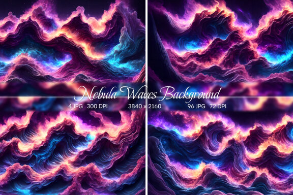 Nebula Waves Background