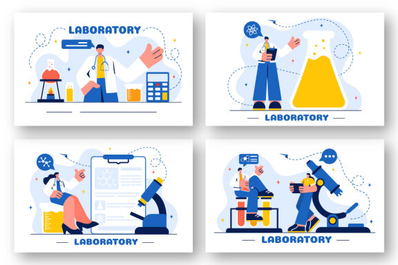 18 Laboratory Science Illustration