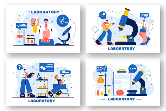 18 Laboratory Science Illustration