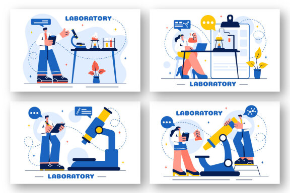 18 Laboratory Science Illustration