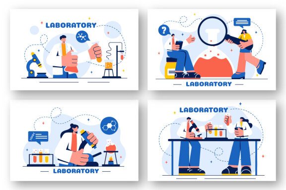 18 Laboratory Science Illustration