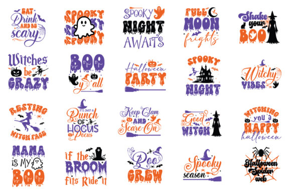 Halloween Sublimation SVG Bundle | Halloween Spooky Season Craft SVG 