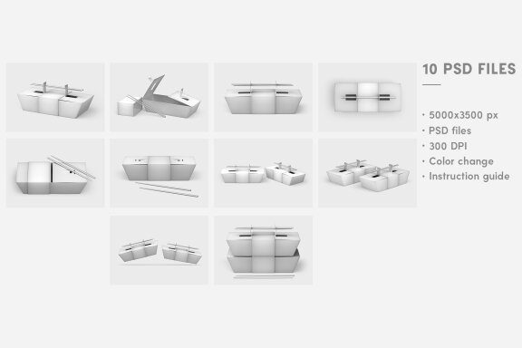 Japanese Packaging Mockup Set