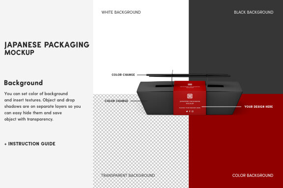 Japanese Packaging Mockup Set