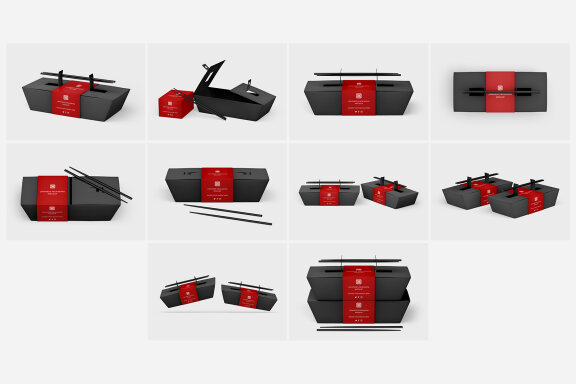 Japanese Packaging Mockup Set